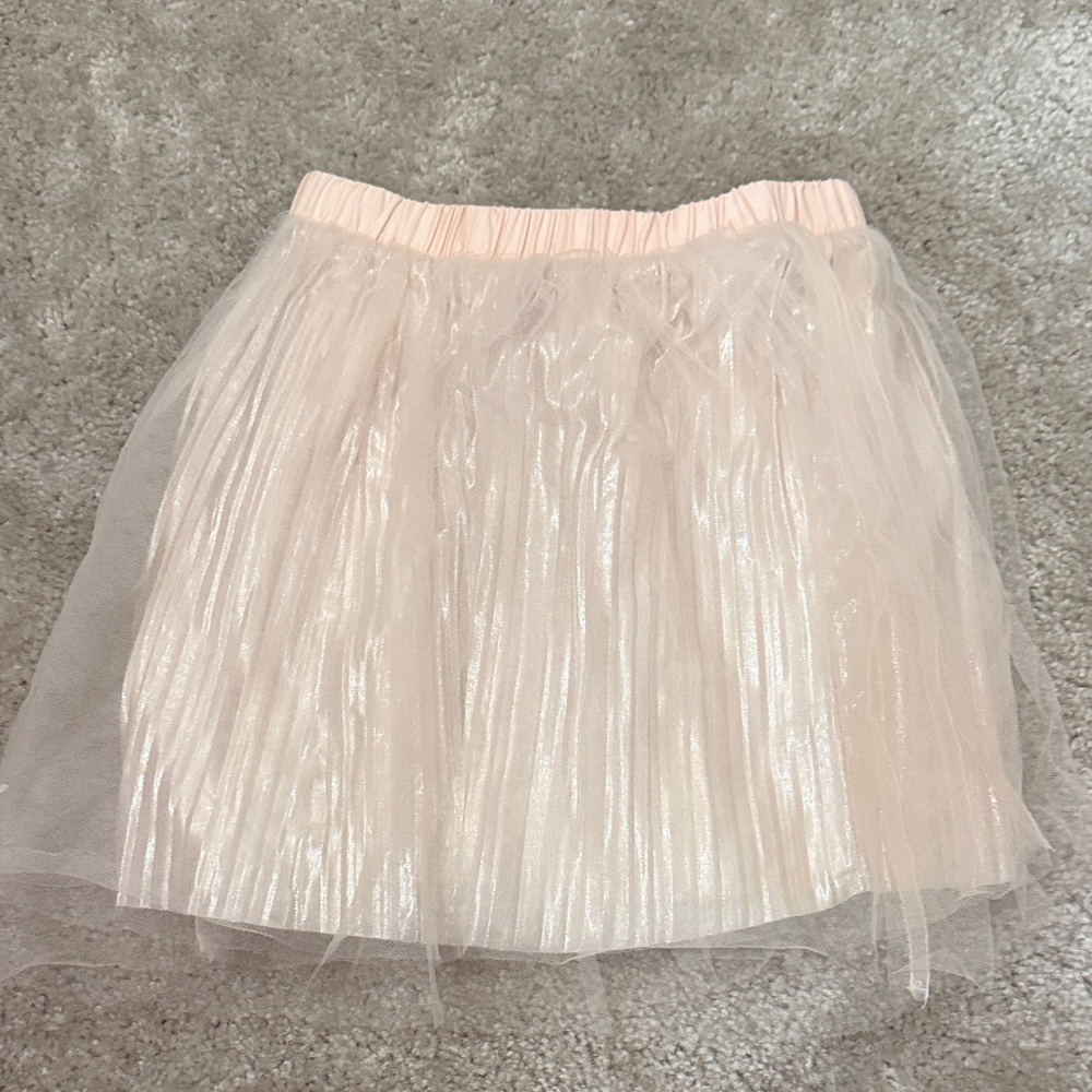 Crewcuts Shimmering Pink Tulle Skirt